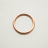 Перстень для голків 12мм, метал, рожеве золото