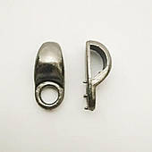 Петля взуттєва під заклепку (1000 шт), лита, блек нікель