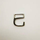 Гачок на босоніжки 9мм (1000 шт), литий, нікель