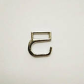 Гачок на босоніжки 10мм (1000 шт), литий, нікель