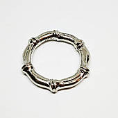 Кільце декоративне (100 шт) 30мм пластик, нікель