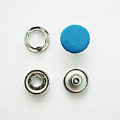 Кнопка Бейбі (1440 шт) 9,5мм блакитна, закритий капелюшок