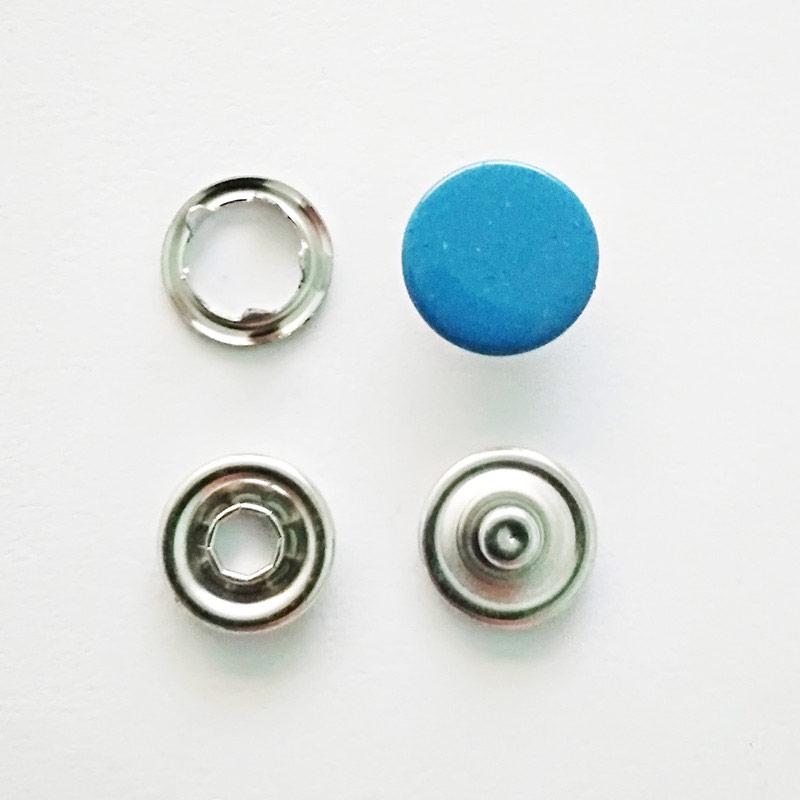 Кнопка Бейбі (1440 шт) 9,5мм блакитна, закритий капелюшок