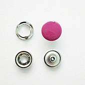 Кнопка Бейбі (1440 шт) 9,5мм рожева, закритий капелюшок