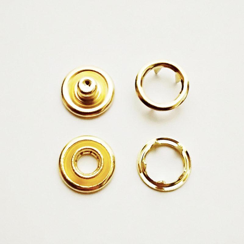 Кнопка трикотажна (Бейбі) 10,5м золото кільце
