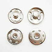 Кнопка пришивна 21мм (1000 шт) нікель