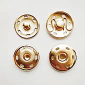 Кнопка для одягу (1000 шт) пришивна, 21 мм, рожеве золото