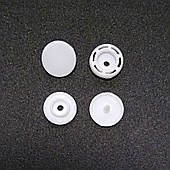 Кнопка для одягу (1000 шт) пластикова 12мм біла