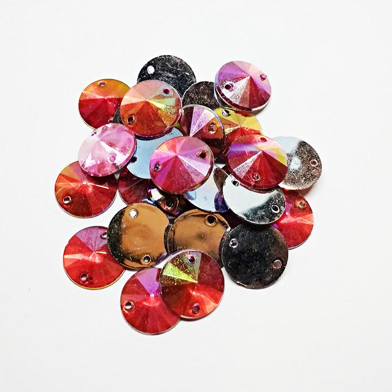 Камені пластикові 12 мм (1000 шт) пришивні.