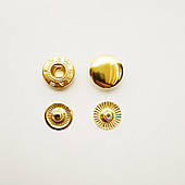 Кнопка для одягу No54 12.5 мм золото (Туреччина)