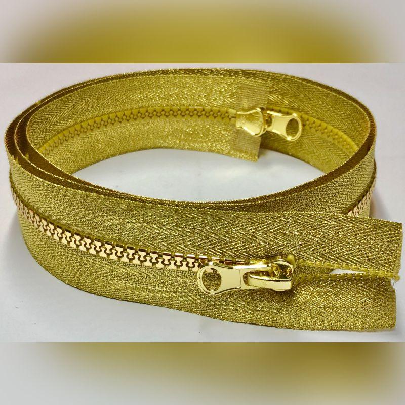 Блискавка тракторна (50 шт) тип 5, 2 бігунка, 80 см. Парча.