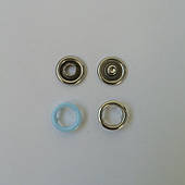 Кнопка бейбі, емаль 9,5 мм (1440 шт). Блакитна.