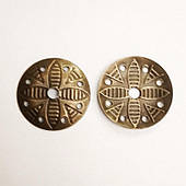 Прикраса під заклепку (1000 шт), кругла, метал, антик.