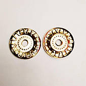 Прикраса під заклепку (1000 шт), кругла, золото.