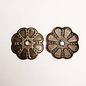 Прикраса під заклепку (1000 шт), кругла, антик.