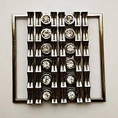 Пряжка роз'ємна 60 мм (100 шт), блек нікель.