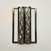 Пряжка роз'ємна 60 мм (100 шт), блек нікель.