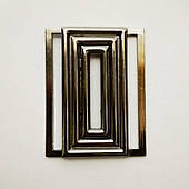 Пряжка роз'ємна 60 мм (100 шт), блек нікель.