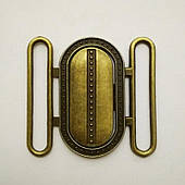 Пряжка роз'ємна 40 мм (100 шт), антик.