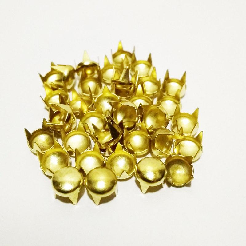 Прикраса 5.5 мм (1000 шт), для сумок, метал, золото