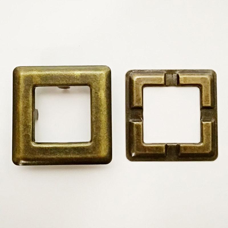 Прикраса "чабан" квадратна (1000 шт), метал, антик