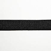 Гумка потайна 15 мм, для одягу (44 м). Чорна.
