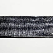 Гумка люрекс 40 мм (44 шт). Чорний.