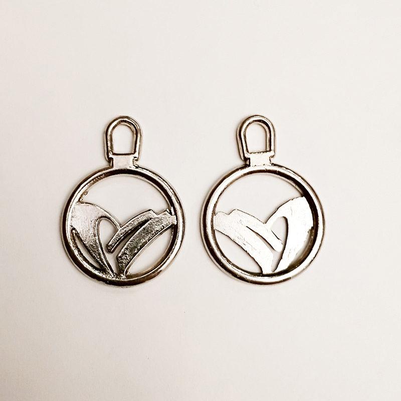 Прикраса для сумок пришивна (100 шт), метал.