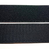 Липучка текстильна 50мм (25 м). Чорний