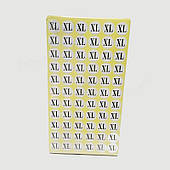 Розмір клейовий XL (1 уп) по 4800 знаків.