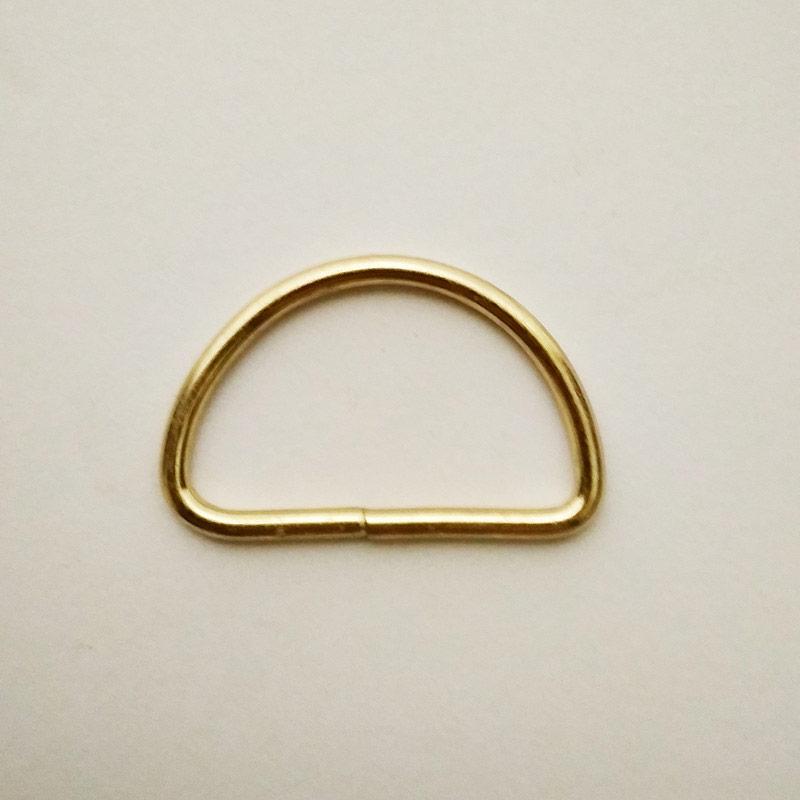 Півкільце для сумок (1000 шт) 25мм металеве золото