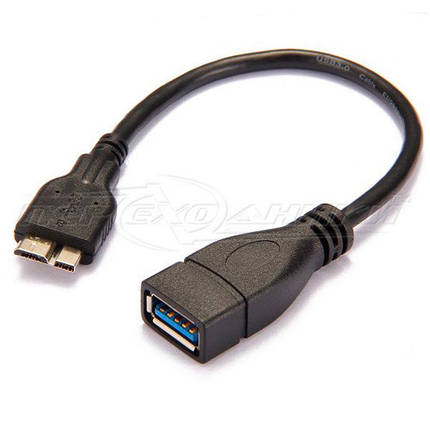 OTG Кабель micro USB 3.0 to USB 3.0 (F) для Samsung Galaxy Note 3, фото 2