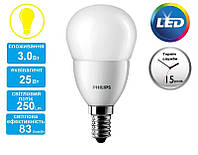 Лампа світлодіодна PHILIPS_CorePro LEDluster 3-25W (250Lm) E14 827 P48 FR_E14