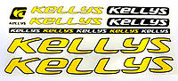 Наклейка Kellys на раму велосипеда, желтый (NAK028)