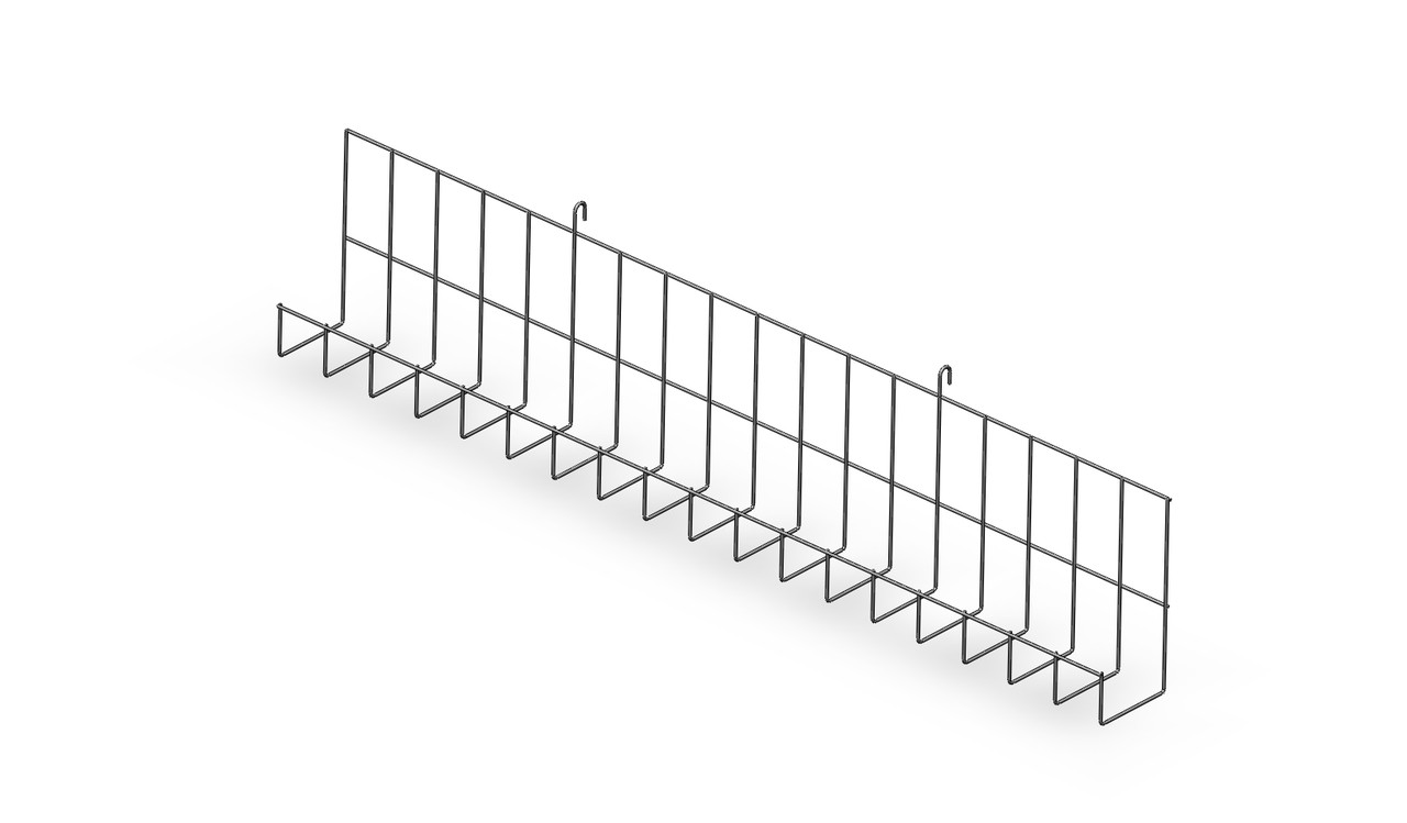 Полка навесная сетчатая для стенда ширина 900 мм - фото 1 - id-p1400870957
