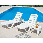 Шезлонг Aquaviva Bahama білий, фото 2