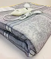 Електропростинь Electric blanket електрична ковдра 150*170 кліткова сіра ART-7422