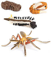 Развивающий набор фигурки Жизненный цикл комара (4 шт) от Obetty