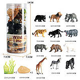 Розвиваючий набір фігурки Дикі тварини (16 фігурок) від Obetty, фото 2