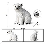 Розвиваючий набір фігурок Сім'я білих ведмедів (3 шт) від Obetty, фото 7