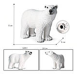 Розвиваючий набір фігурок Сім'я білих ведмедів (3 шт) від Obetty, фото 8