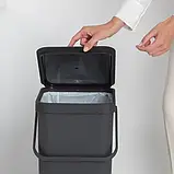 Відро для сміття Brabantia Sort&Go, 40 л, темно-сірий (251047), фото 6