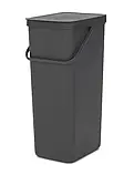 Відро для сміття Brabantia Sort&Go, 40 л, темно-сірий (251047), фото 3