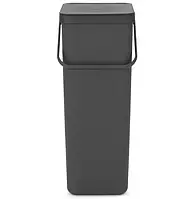 Відро для сміття Brabantia Sort&Go, 40 л, темно-сірий (251047)