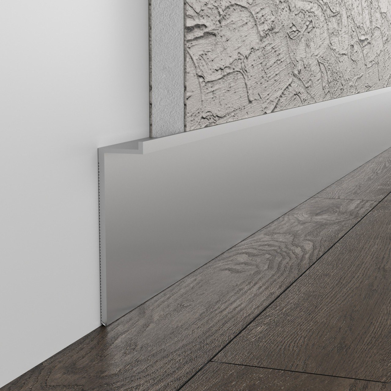 Плінтус прихованого монтажу 70м фарбований в RAL, фото 1