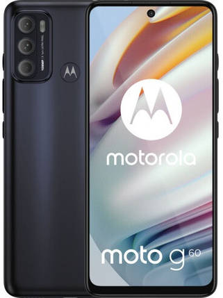 Смартфон Motorola G60 (XT2135-2) 6/128GB Moonless Black UA UCRF Гарантія 12 місяців, фото 2