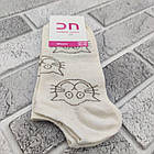 Шкарпетки жіночі короткі весна/осінь р.23-25 "КОТИК-мордочка" асорті Добра Пара лайкра 20020026, фото 3