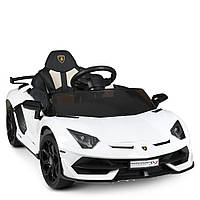 Детский электромобиль Lamborghini (2мотора35W, MP3, USB, EVA) Bambi M 4787EBLR-1 Белый