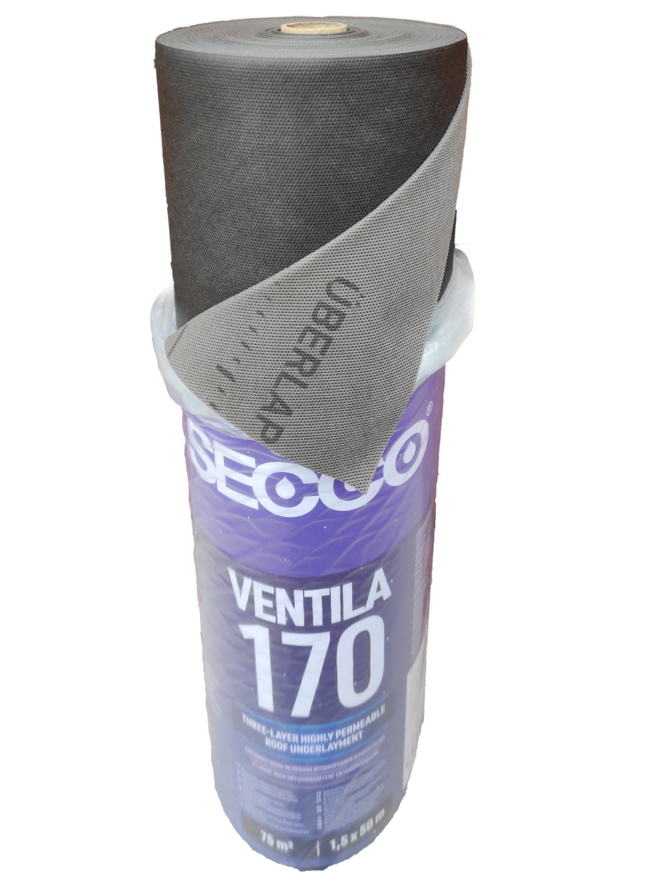 Secco Ventila 150 г/м2 - Тришарова супердифузійна мембрана краще Strotex, Marma, Eurovent, 75м2, Польща