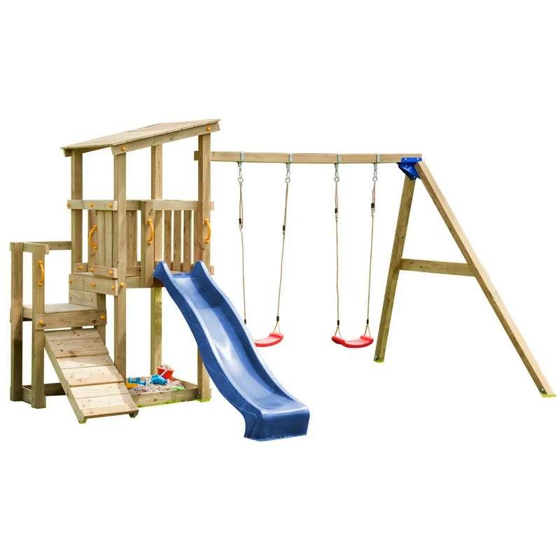 Дитячий майданчик із 2 гірками CASCADE + SWING